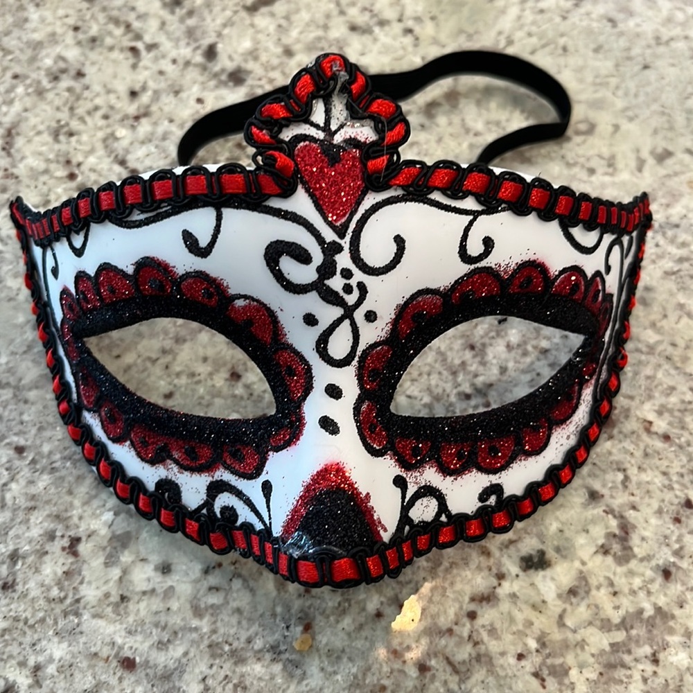 Day of the Dead costume Mask - new with elastic band
